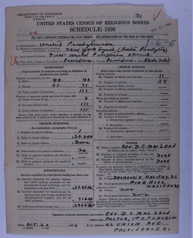 Scan of United Presbyterian Church of North America: 22