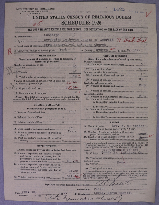 Scan of Norwegian Lutheran Church of America: 1425