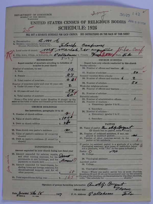 Scan of African Methodist Episcopal Church: 3647