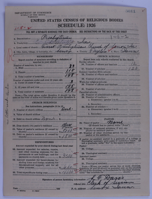 Scan of Presbyterian Church in the United States of America: 5011