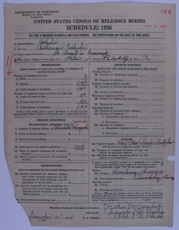 Scan of Roman Catholic Church: 100