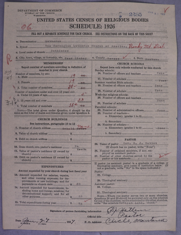 Scan of Norwegian Lutheran Church of America: 2285