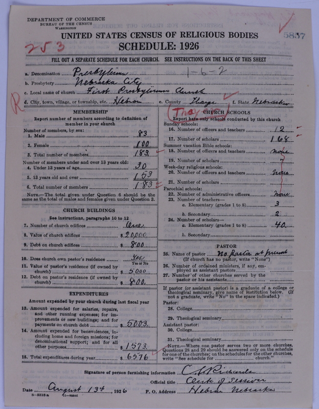 Scan of Presbyterian Church in the United States of America: 5857