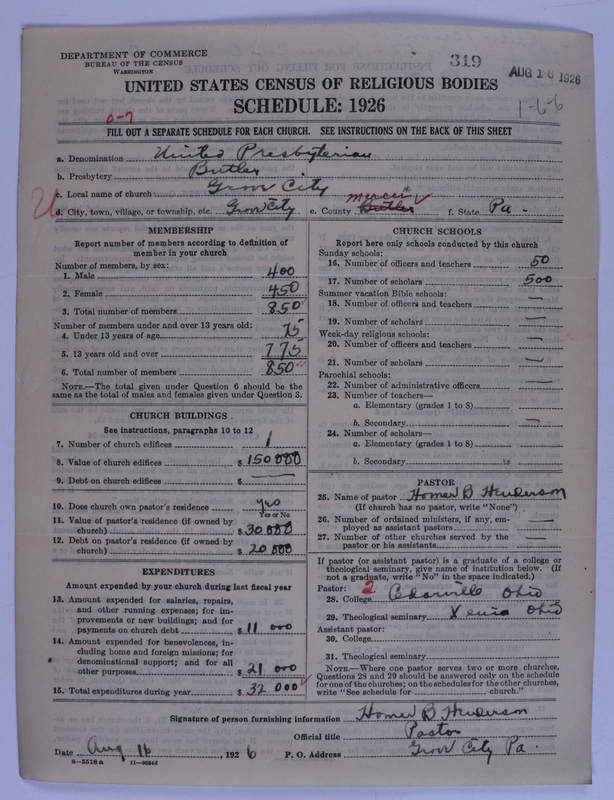 Scan of United Presbyterian Church of North America: 319