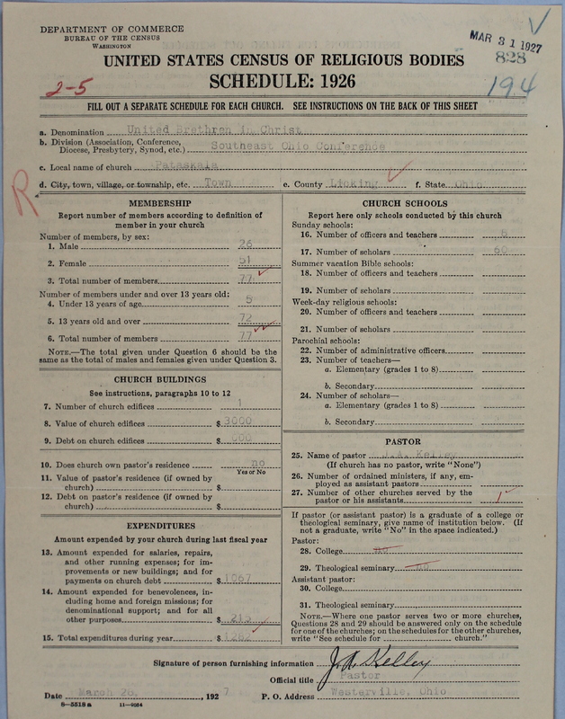 Scan of Church of the United Brethren in Christ: 828