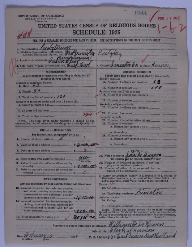 Scan of Presbyterian Church in the United States of America: 1941