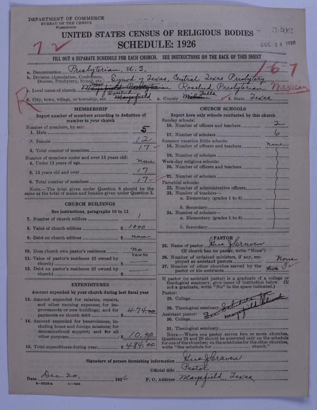 Scan of Presbyterian Church in the United States: 3202