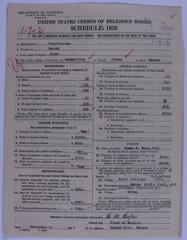 Scan of Presbyterian Church in the United States of America: 5953