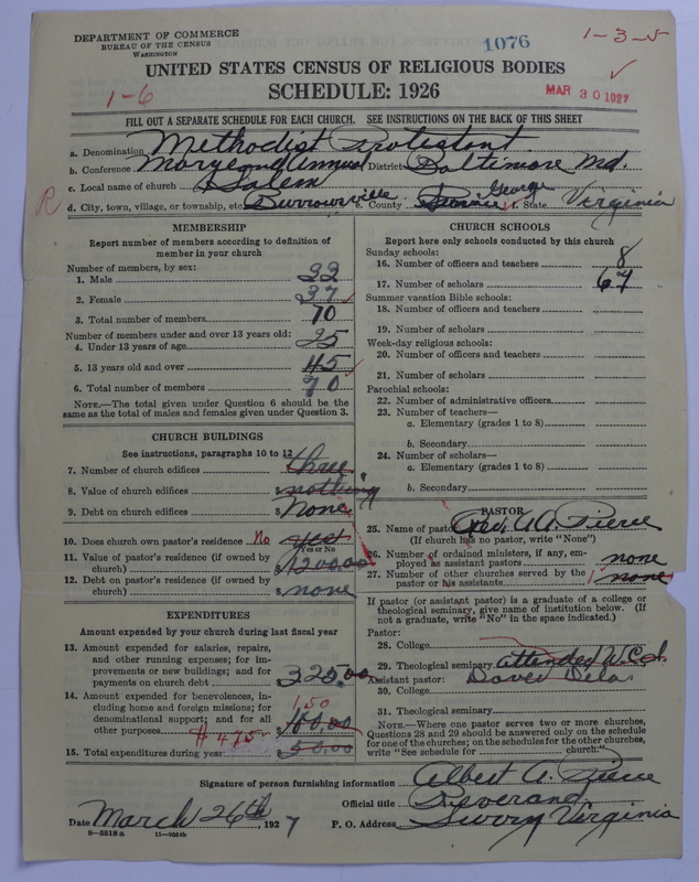 Scan of Methodist Protestant Church: 1076