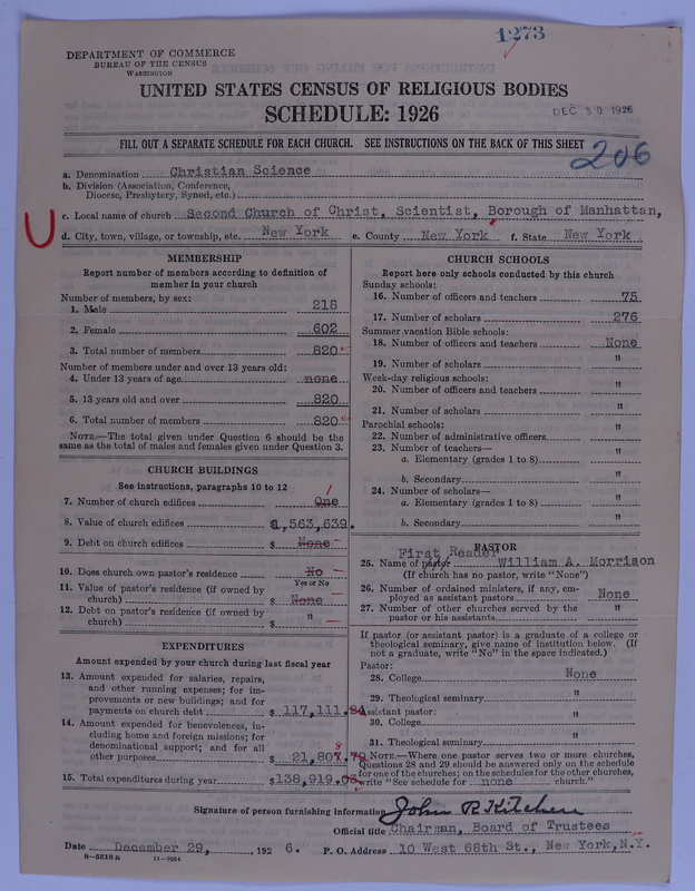 Scan of Church of Christ, Scientist: 1273