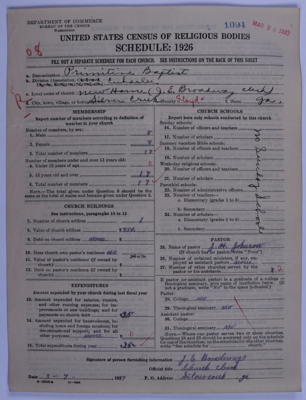 Scan of Primitive Baptists: 1094