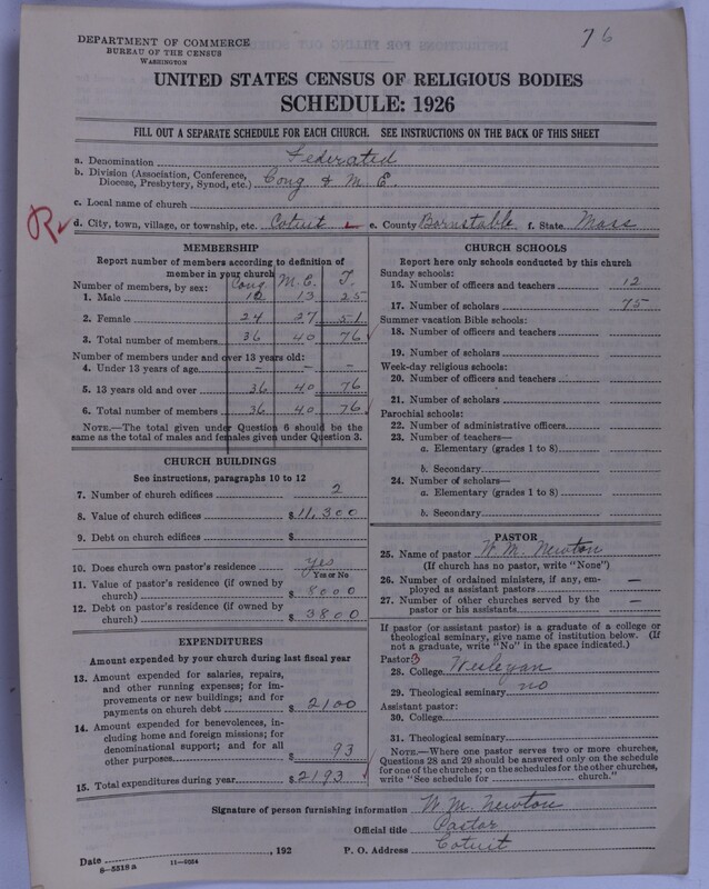 Scan of Federated Churches: 76