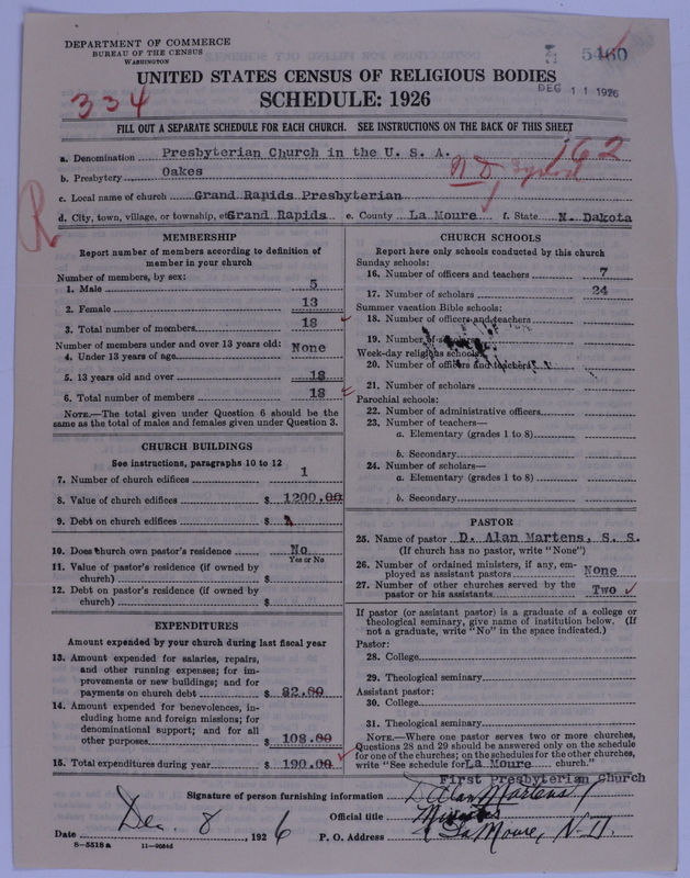 Scan of Presbyterian Church in the United States of America: 5460