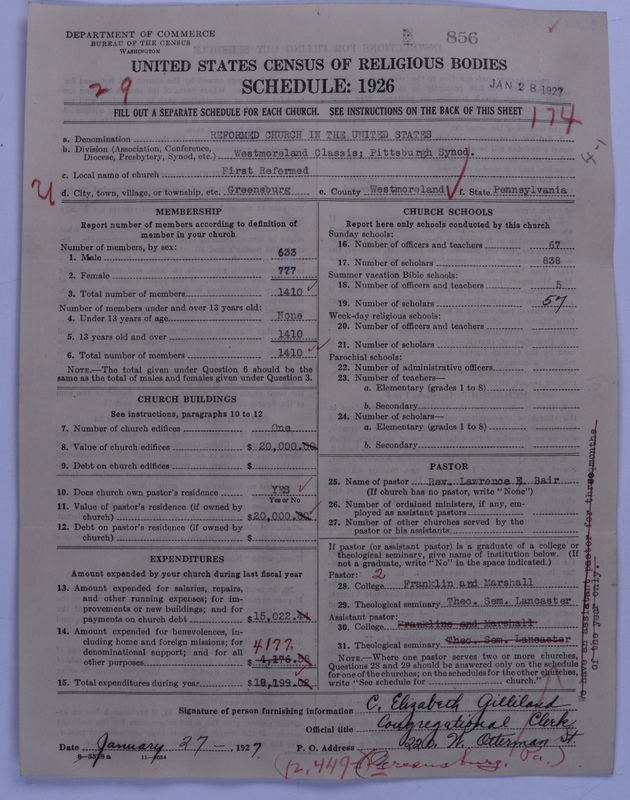 Scan of Reformed Church in the United States: 856
