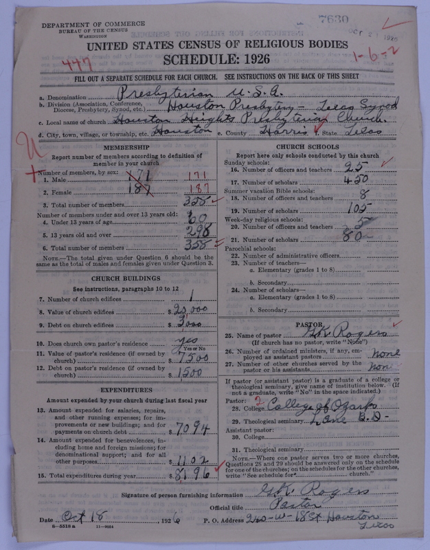Scan of Presbyterian Church in the United States of America: 7630