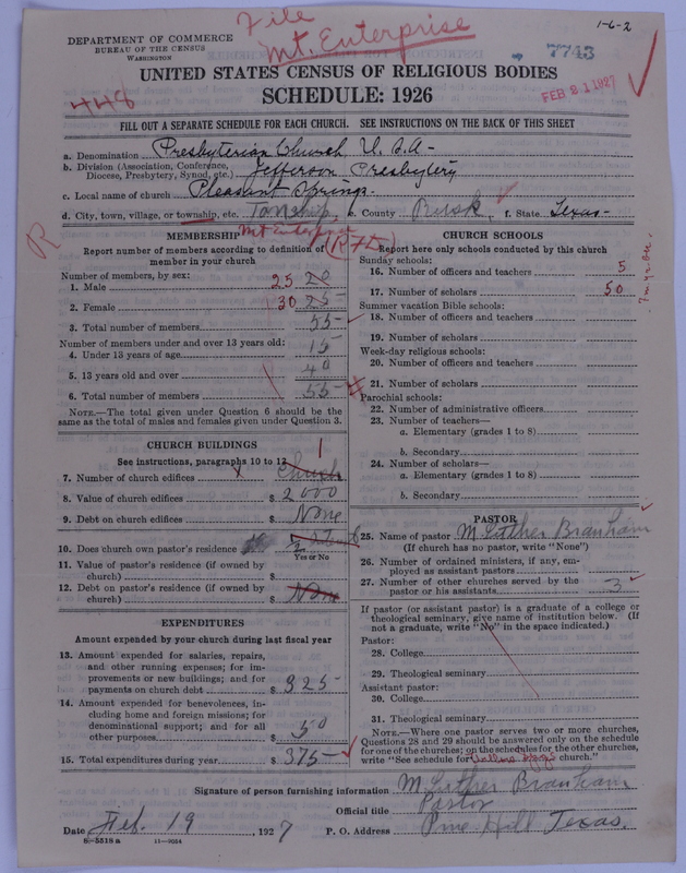 Scan of Presbyterian Church in the United States of America: 7743