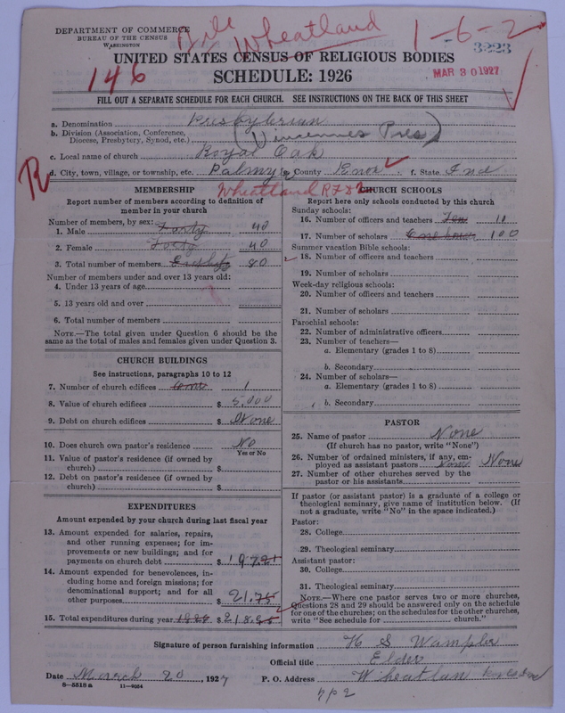 Scan of Presbyterian Church in the United States of America: 3223