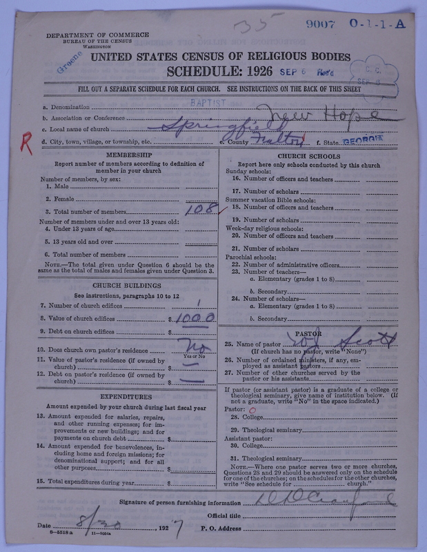 Scan of Negro Baptists: 9007
