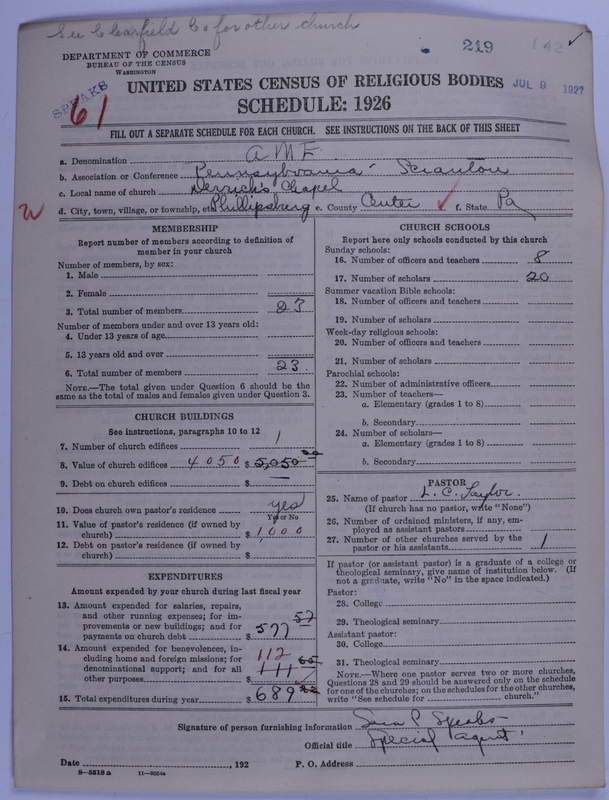 Scan of African Methodist Episcopal Church: 219