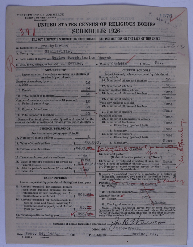 Scan of Presbyterian Church in the United States of America: 1576