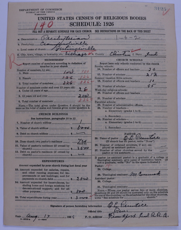 Scan of Presbyterian Church in the United States of America: 3125