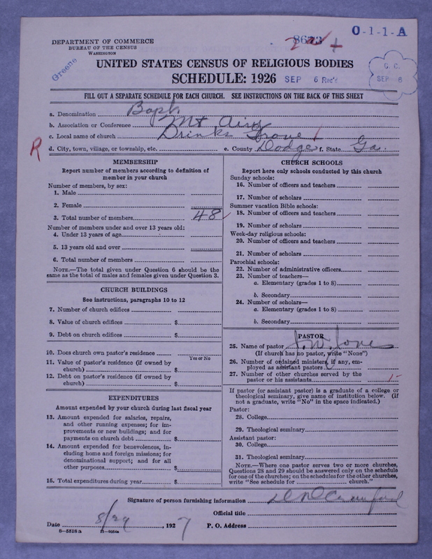Scan of Negro Baptists: 8673