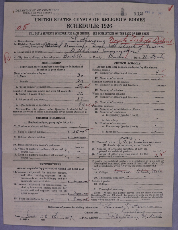 Scan of United Danish Evangelical Lutheran Church in America: 112