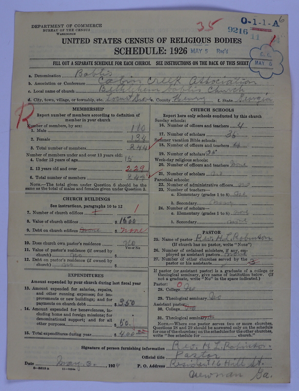 Scan of Negro Baptists: 9216