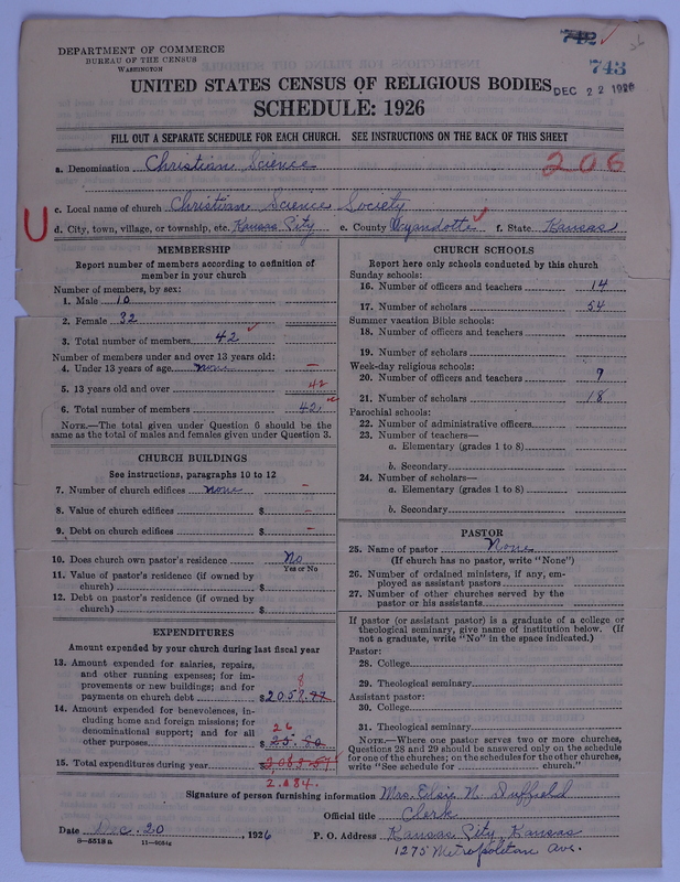 Scan of Church of Christ, Scientist: 743
