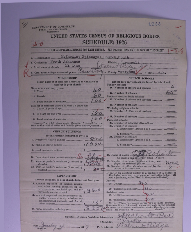 Scan of Methodist Episcopal Church, South: 1962