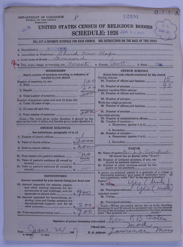 Scan of Negro Baptists: 12491