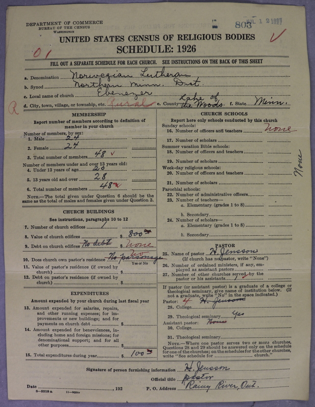 Scan of Norwegian Lutheran Church of America: 803