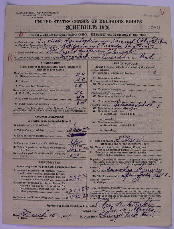 Scan of Evangelical Lutheran Synodical Conference of America: Evangelical Lutheran Synod of Missouri, Ohio, and Other States: 3801