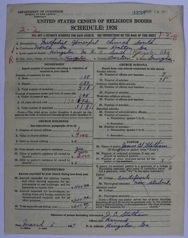 Scan of Methodist Episcopal Church, South: 3238