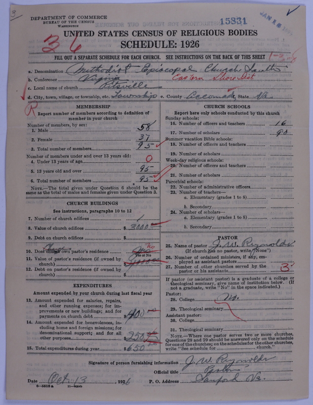 Scan of Methodist Episcopal Church, South: 15831