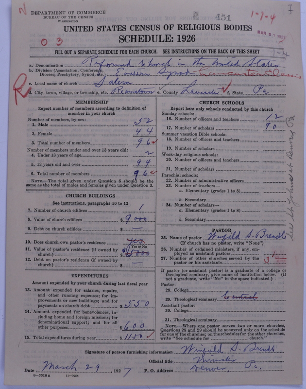Scan of Reformed Church in the United States: 451