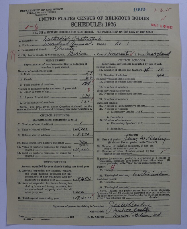 Scan of Methodist Protestant Church: 1000