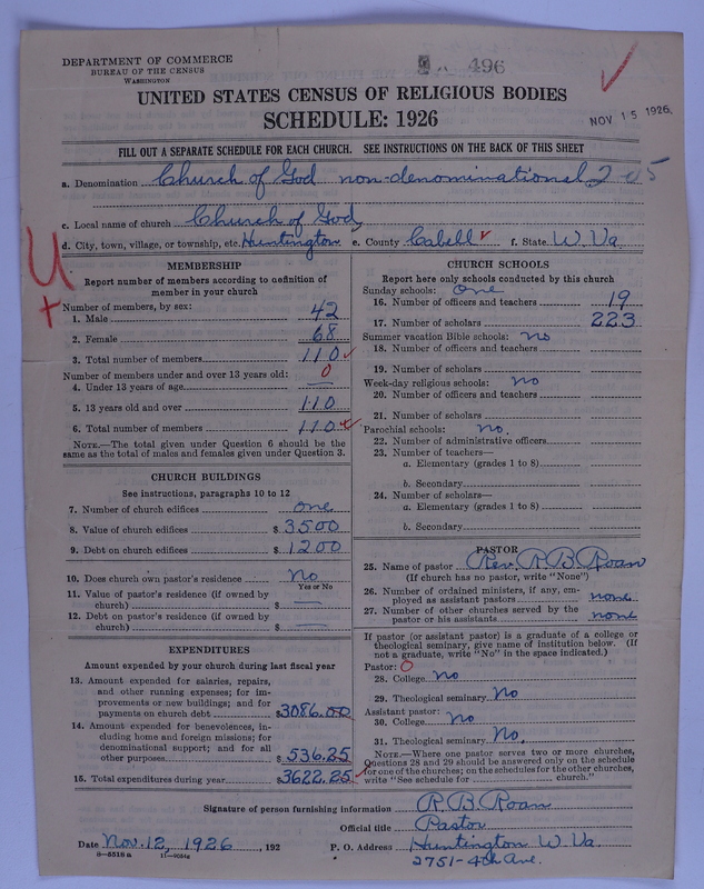 Scan of Church of God (Headquarters, Anderson, Ind.): 496