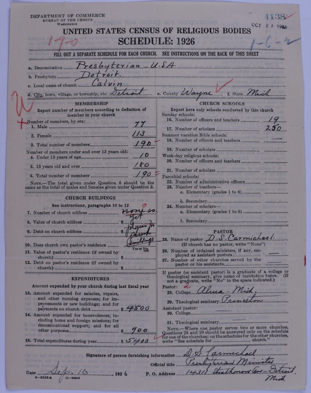 Scan of Presbyterian Church in the United States of America: 4138