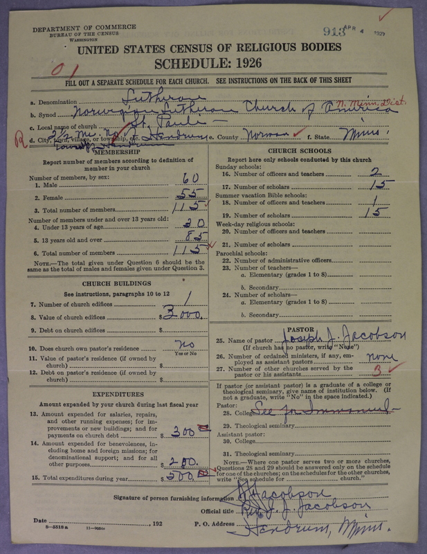 Scan of Norwegian Lutheran Church of America: 913