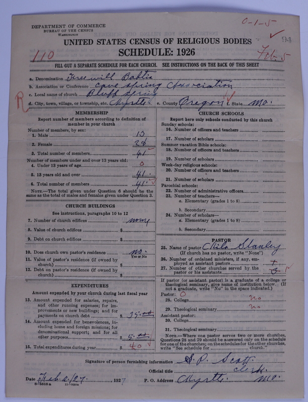 Scan of Free Will Baptists: 94