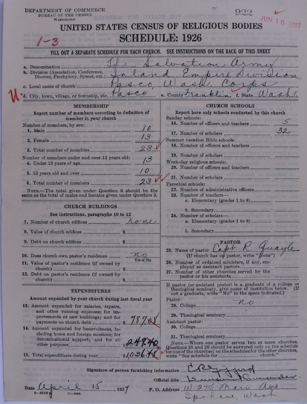 Scan of Salvation Army: 922
