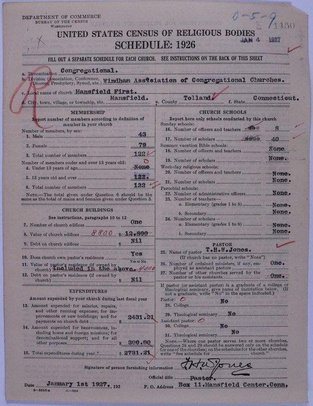 Scan of Congregational Churches: 1450