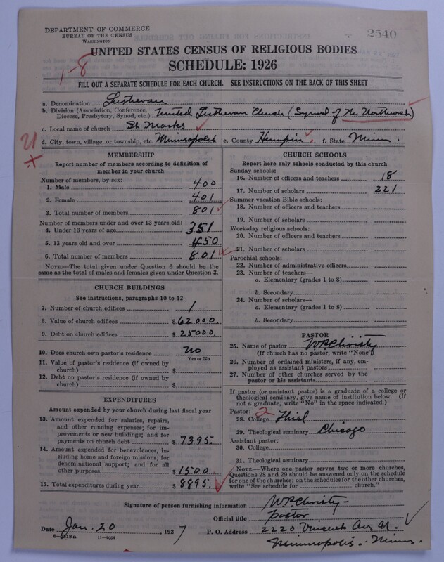 Scan of United Lutheran Church in America: 2540