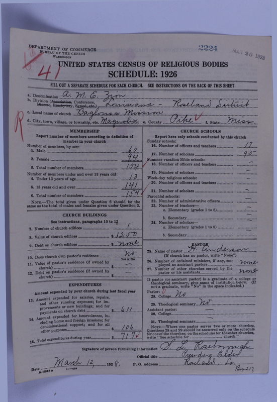 Scan of African Methodist Episcopal Zion Church: 2224