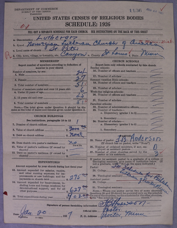 Scan of Norwegian Lutheran Church of America: 1136