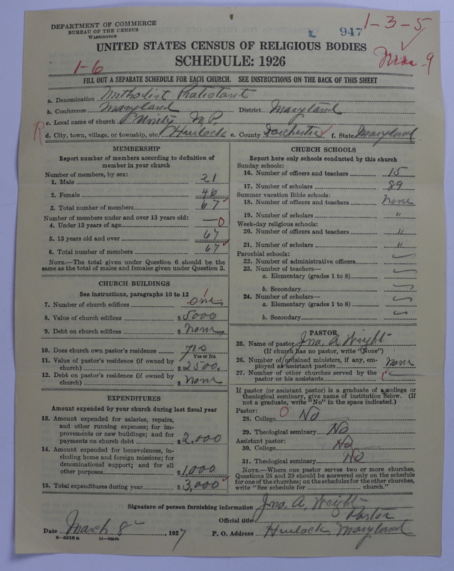 Scan of Methodist Protestant Church: 947