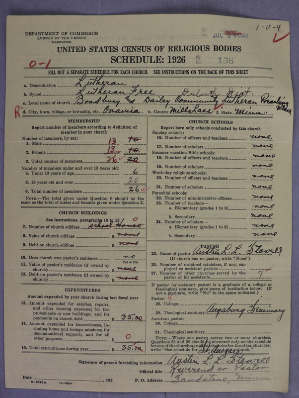 Scan of Lutheran Free Church: 136