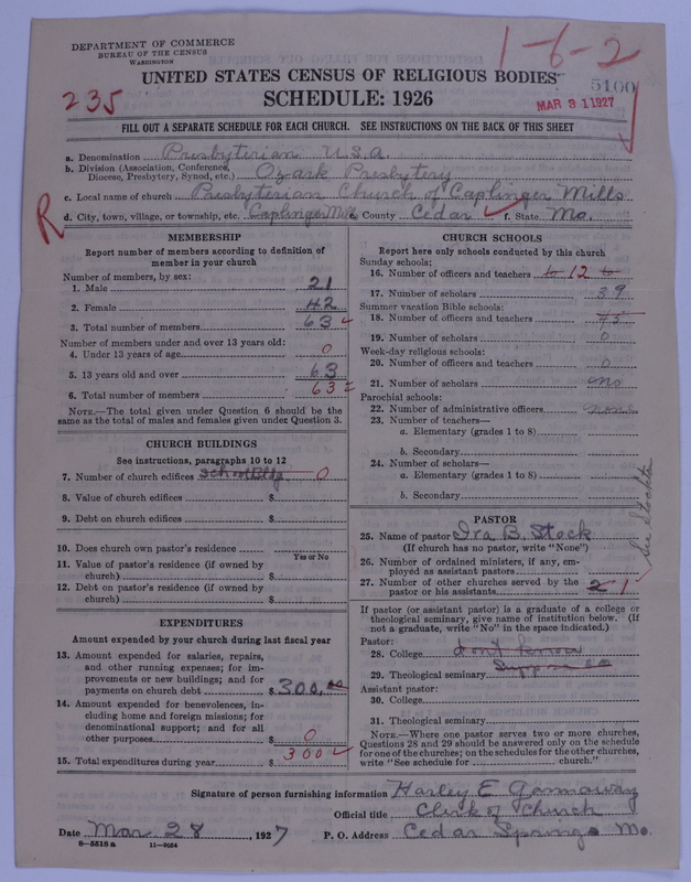 Scan of Presbyterian Church in the United States of America: 5100