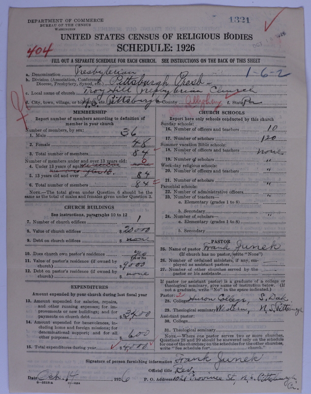 Scan of Presbyterian Church in the United States of America: 1321